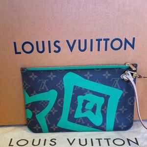 Louis Vuitton Neverfull Tahitian’s Hawaii Pochette Clutch Wristlet Rare Pouch